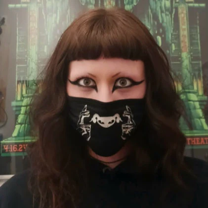 Puscifer Fashion Face Mask (Existential Reckoning Hands Logo)